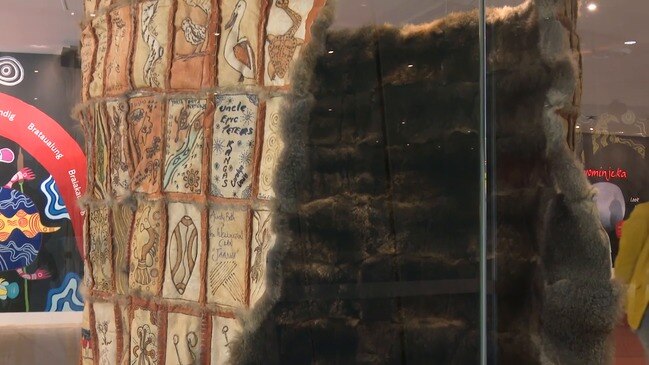 Historic Treaty artwork The Possum Skin Cloak is unveiled at the Melbourne Museum