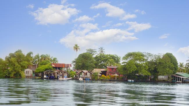 Tortuguero village in Costa Rica.