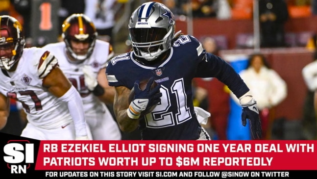 Report: Patriots Sign Three-Time Pro Bowl RB Ezekiel Elliott