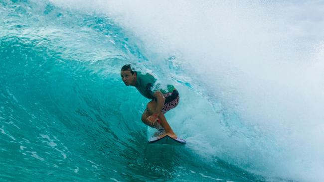 Julian Wilson in action at the Boost Mobile Gold Coast Pro in 2022. Picture: World Surf League