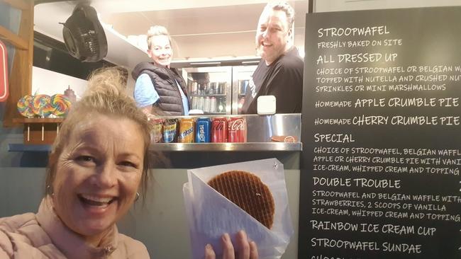 Bianca van de Berg and Leendert Mulder in their food truck Picture: Supplied