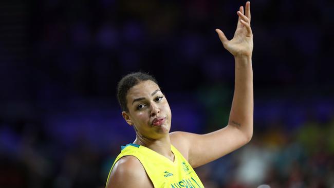 Liz Cambage’s international career with Australia was a rollercoaster of extreme highs and lows. Picture: getty