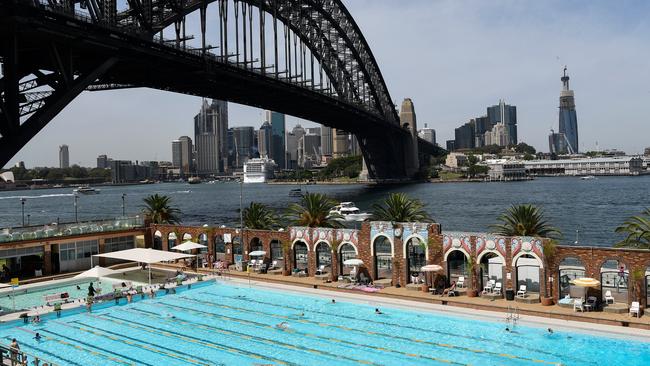 The pool, prior to its closure.