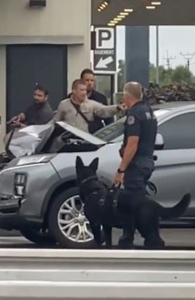 Dramatic footage of a NT Police serious crimes bust at the Hungry Jacks drive-through at Coolalinga, off the Stuart Highway on Thursday January 5.