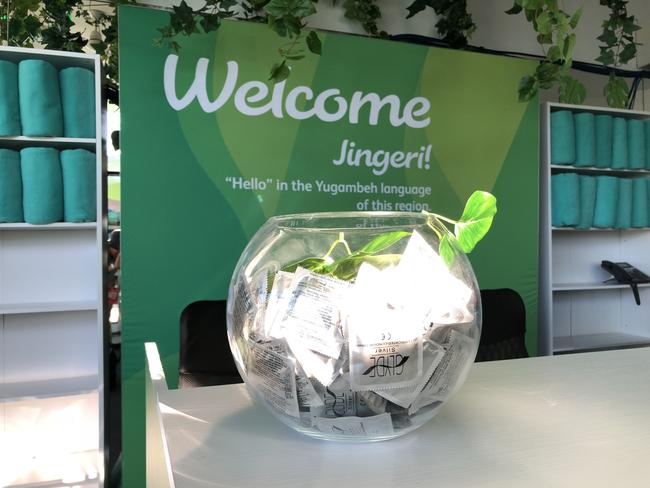 Condom bowl in the Gold Coast 2018 Commonwealth Games Village - Photo Greg Stolz