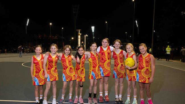 Surf Coast Suns Winkipop under-11 netball team.