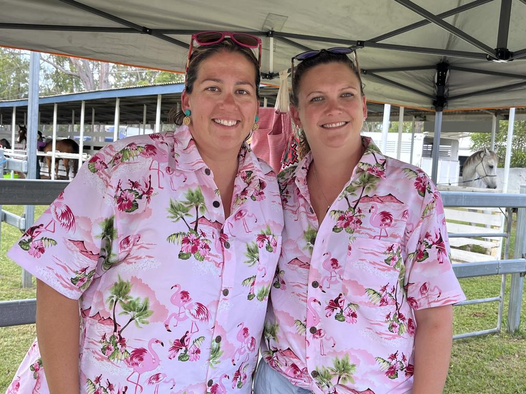 Candice and Susan having fun at the Torbanlea Picnic Races.