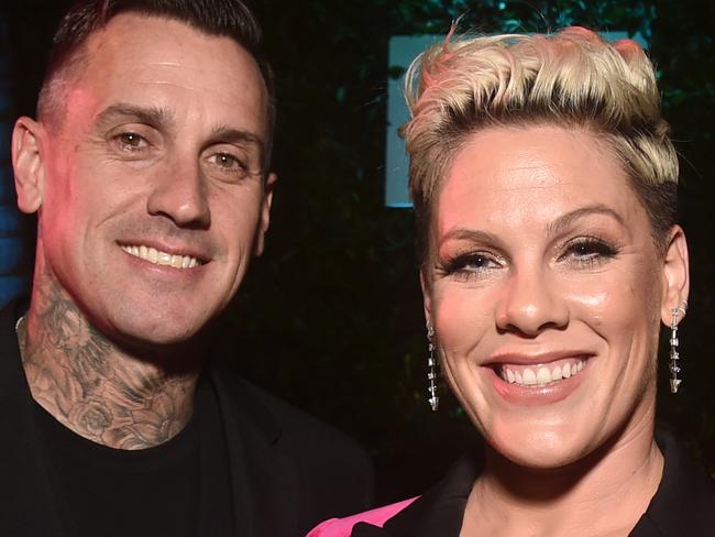 BEVERLY HILLS, CALIFORNIA - NOVEMBER 05: Carey Hart and Pink attend Billboard's 2019 LIve Music Summit and Awards Ceremony at the Montage Hotel on November 05, 2019 in Beverly Hills, California. (Photo by Alberto E. Rodriguez/Getty Images)