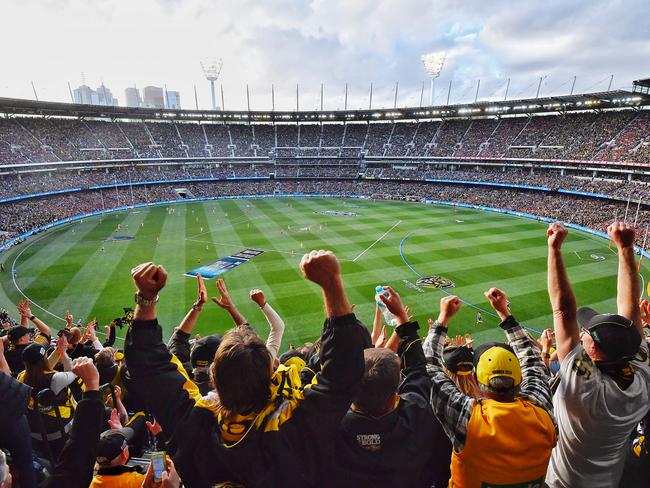 AFL fans at the MCG. Picture: Jason Edwards