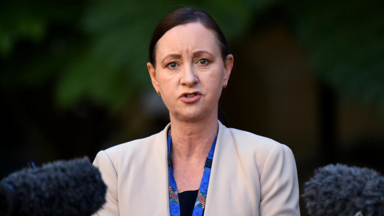 Queensland Health Minister Yvette D'Ath said genome sequencing confirmed the man caught the virus in transit to Brisbane. Picture: NCA NewsWire / Dan Peled