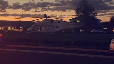 The boy has been flown to hospital in a serious condition. Picture: Facebook