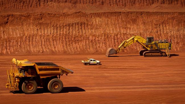 The wave of selling is mainly hitting mining and energy shares. Picture: Ian Waldie/Bloomberg