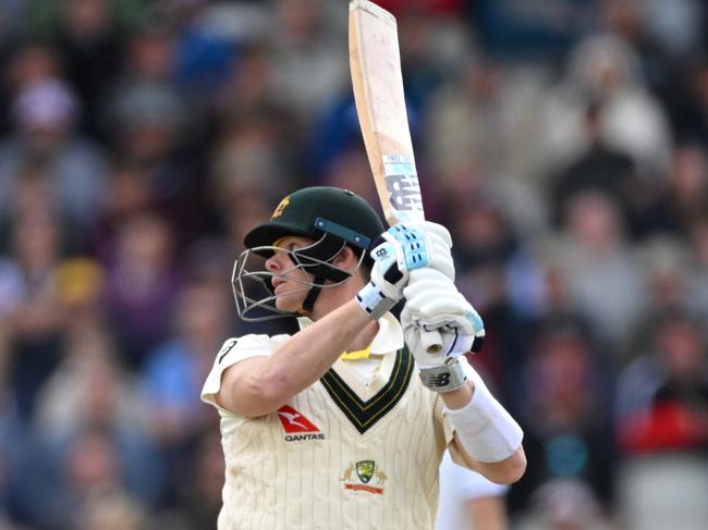 Steve Smith and Marnus Labuschagne will lead Australia’s charge after lunch. Picture: Stu Forster/Getty Images.