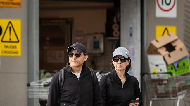 Former NSW Premier Gladys Berejiklian pictured after leaving her gym in Northbridge with her boyfriend Arthur Moses. Pictures by Julian Andrews.