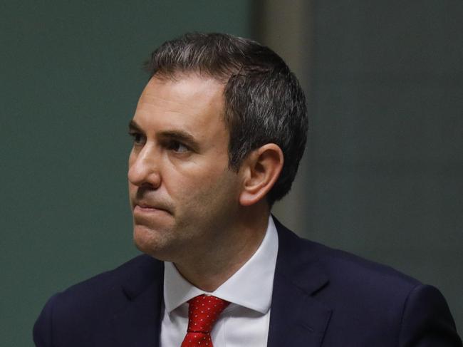 Shadow Treasurer Jim Chalmers in Question Time in Parliament House in Canberra. Picture by Sean Davey.