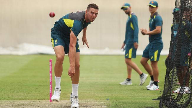 Josh Hazlewood has questioned the value of the ICC’s new edict banning spit to shine the ball.