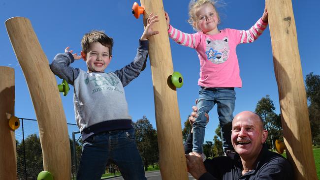 Family fun at the new Community Activity Hub at Tidlangga/Park 9. Picture: Keryn Stevens