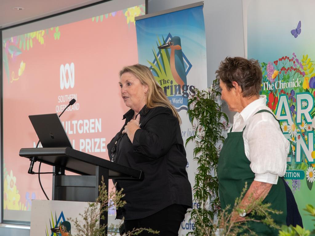 Vicki Thompson from the ABC. Chronicle Garden Competition, awards presentation at Oaks Toowoomba Hotel.Thursday September 14, 2023