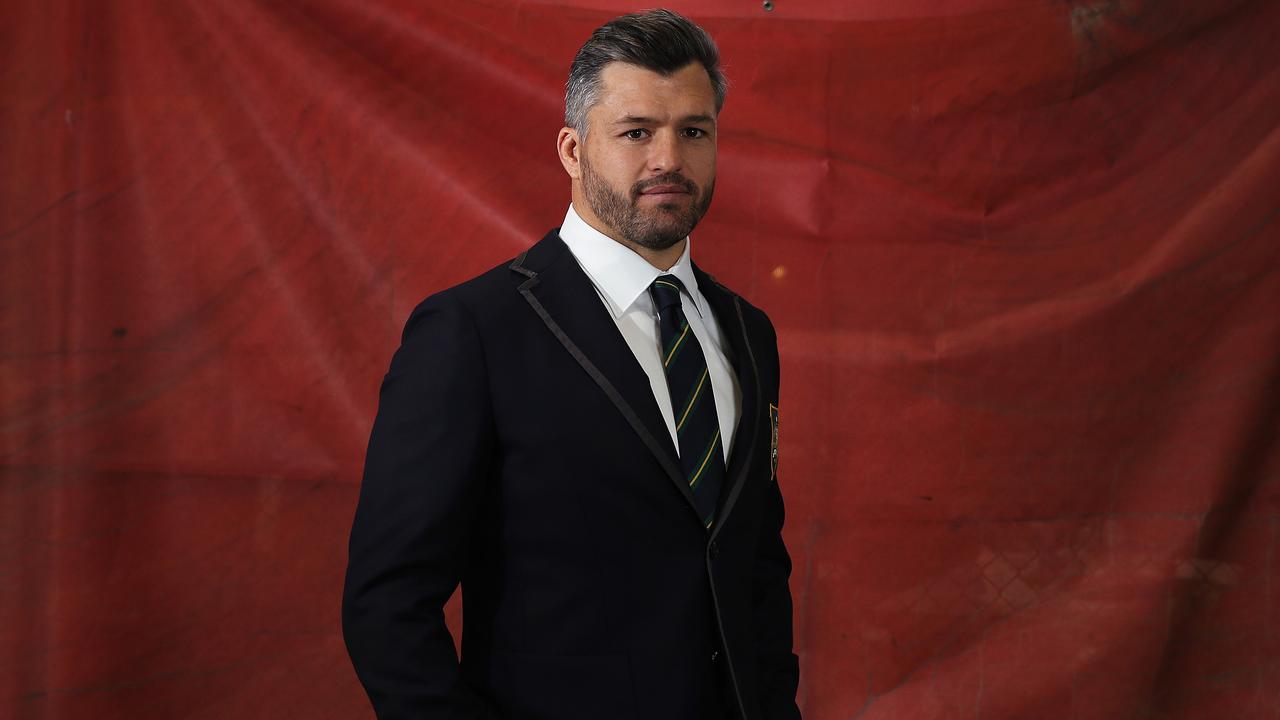 Wallabies great Adam Ashley-Cooper poses for a portrait at Sydney Airport.