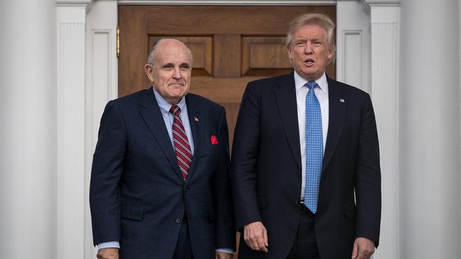 Trump and Giuliani delivered a series of broadsides against the special counsel Robert Mueller and federal prosecutors in New York. Photo: Drew Angerer