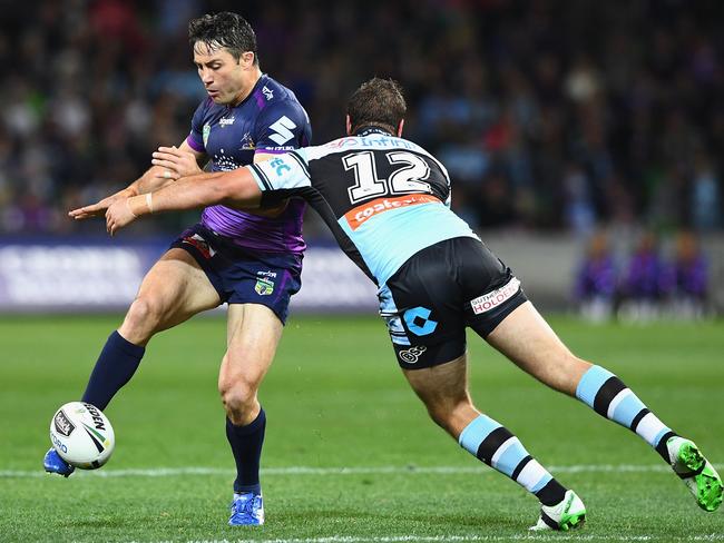 Cooper Cronk is a magician with the boot but he’s James Phelps’ first tryscorer tip. Picture: Getty Images