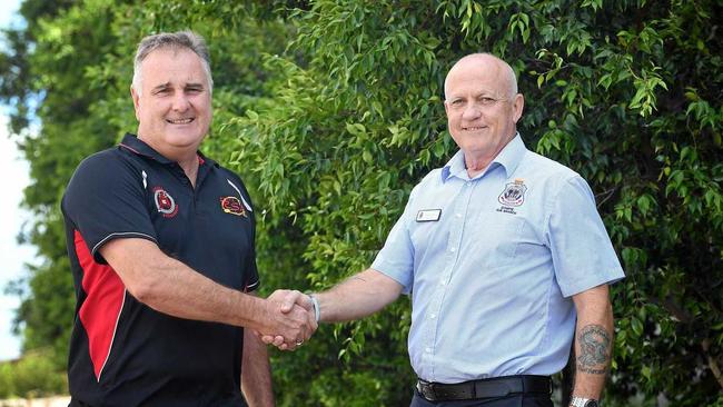 NEW ERA: Glen Shepherd and Peter Maddocks prepare to move into a unified future. Picture: Renee Albrecht