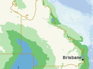 System bringing isolated thunderstorms and 50mm of rain approaches outback Queensland. Picture: BOM