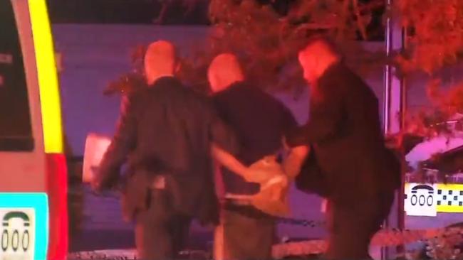 Mr Goodfellow was arrested at the scene. Picture: 7NEWS Adelaide