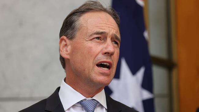 Health and aged care minister Greg Hunt. Picture: NCA NewsWire / Gary Ramage