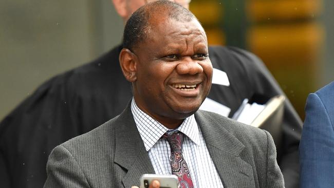 Tony Mufutau Oluwatoyin Bakare outside Brisbane District Court in February this year. Picture: Darren England