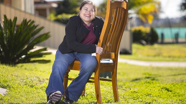 Fiona Porch has a rare form of dwarfism and wants to motivate others to pursue their dreams. Picture: Melvyn Knipe