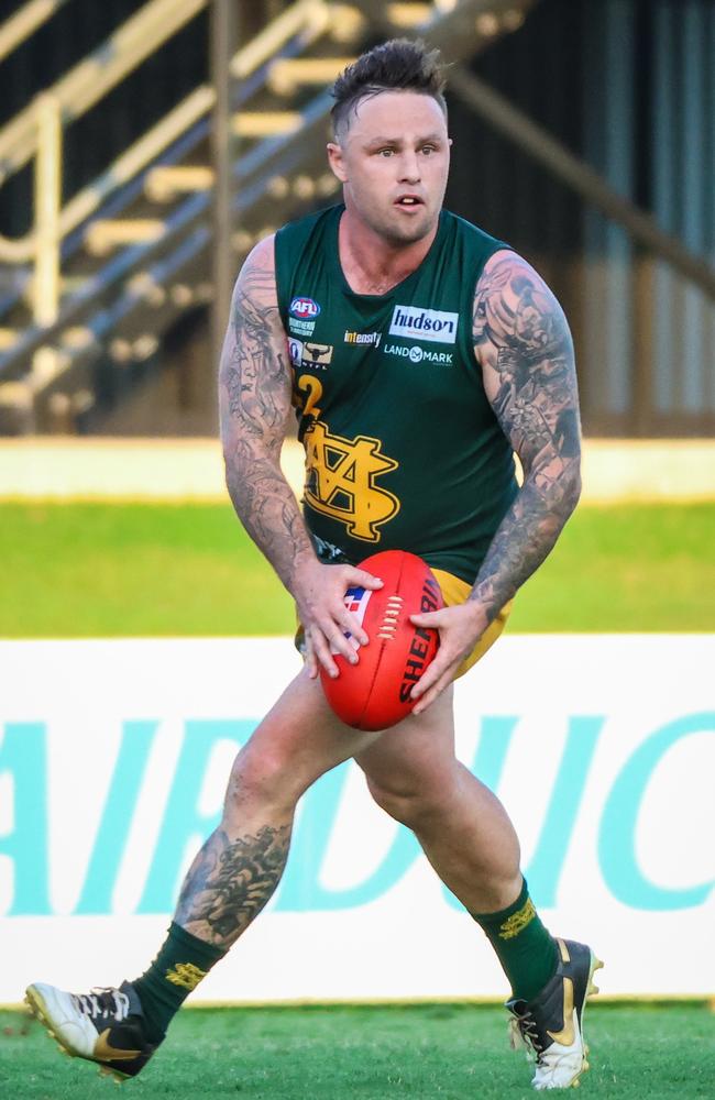 St Mary's Jack Landt has been dangerous in the forward line in the 2023-24 NTFL season. Picture: Celina Whan / AFLNT Media