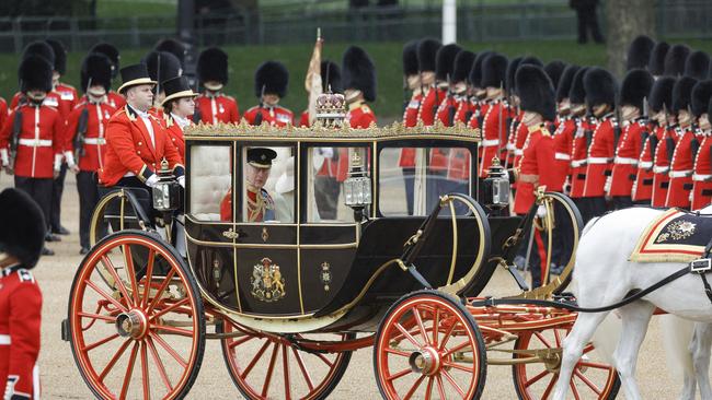 King Charles III during Trooping the Colour at Horse Guards Parade. Picture: Getty