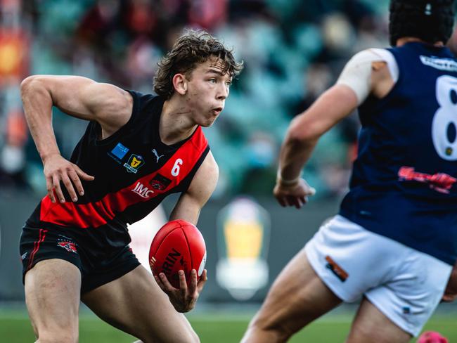 Michael Stingel, pictured during the 2021 TSL grand final, will return to North Launceston next season. Picture: Linda Higginson