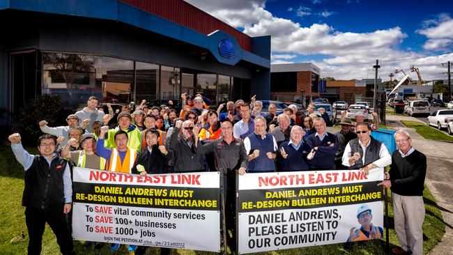 Bulleen businesses have united to fight compulsory acquisition.