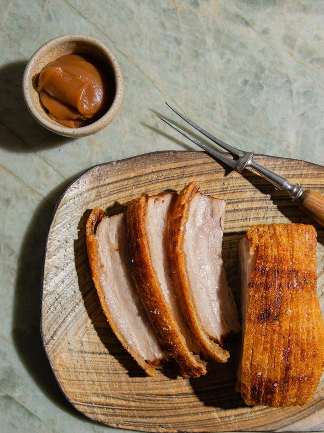 Serve the pork with an apple butter. Picture: Nikki To