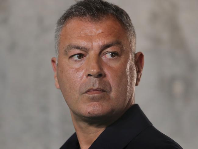 SYDNEY, AUSTRALIA - JULY 25: United head coach Mark Rudan looks on before the round 28 A-League match between Melbourne Victory and Western United at Bankwest Stadium on July 25, 2020 in Sydney, Australia. (Photo by Matt King/Getty Images)