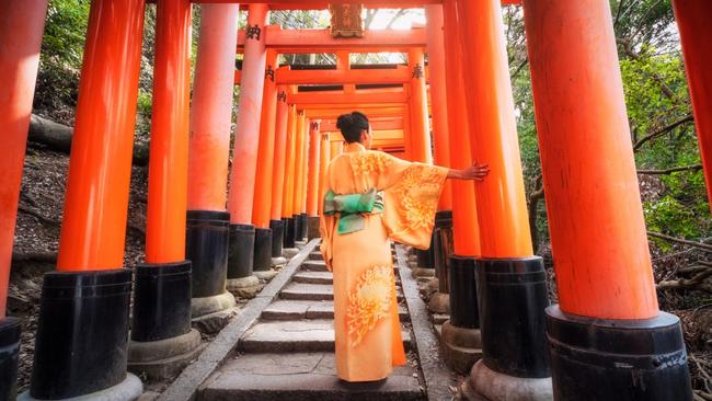 Ascend the gates at Fushimi Inari-TaishaThis Shinto shrine embodies one of Buddhism’s central tenets in that the journey matters as much as the destination. The most immediate and striking aspect of its pathway is the 10,000 almost neon orange gateways which line it. Known as torii, the gates stem from the Edo period and are donated by businesses or individuals to the temple in recognition of success and the gratitude that comes with it. It’s most crowded down the bottom but the visitors thin out the higher you get. Don’t be in a rush to get climbing though as the lower stretches of the shrine are dotted with the fox statues which revere the Shinto god Inari. Who watches over the very specific departments of rice and tea as well as the very broad ones of agriculture and business. Sunrise is the best time to visit to observe the monks stepping mindfully to work.Book a tour here 