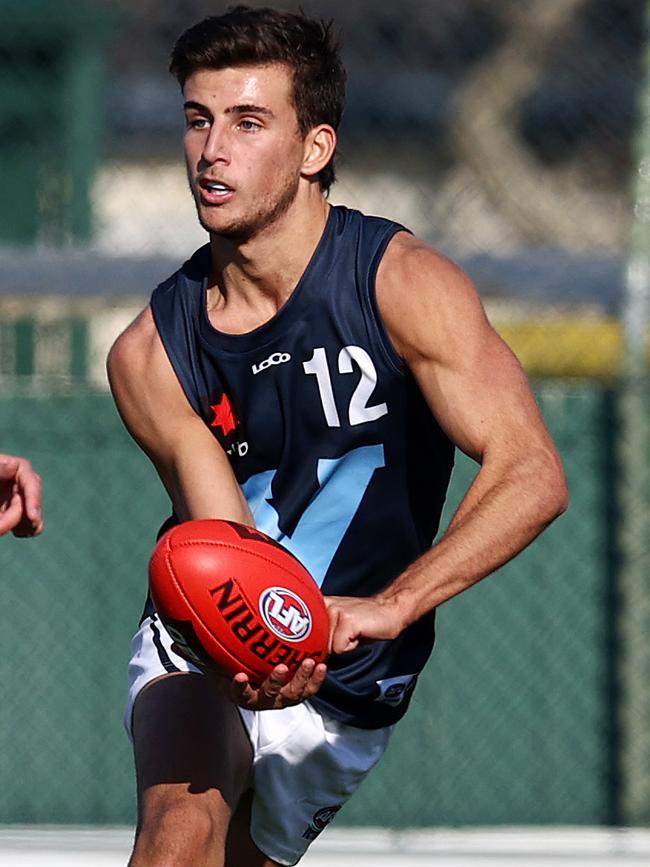 Nick Daicos in action for Vic Metro. Picture: Michael Klein