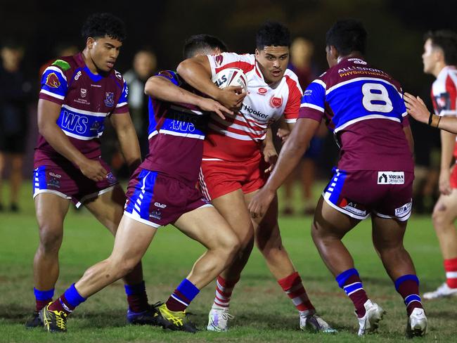 Reico Ratana In action during the Langer Trophy  game between Wavell SHS v PBC SHS at Wavell. Pics Adam Head