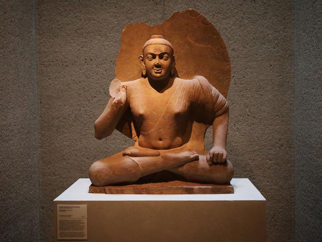 The 2nd century stone sculpture "Seated Buddha," was returned to India in 2015.