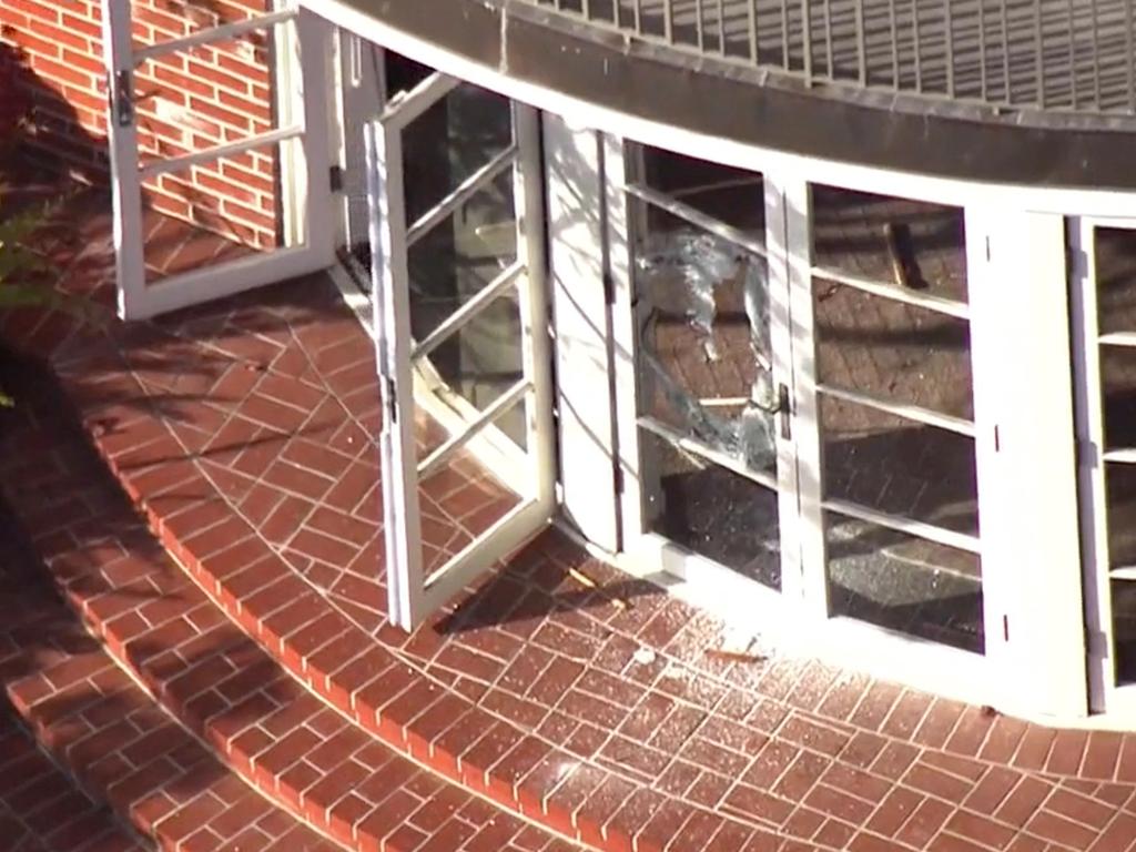 The scene of the alleged break-in at the Pelosi residence. Source: ABC7