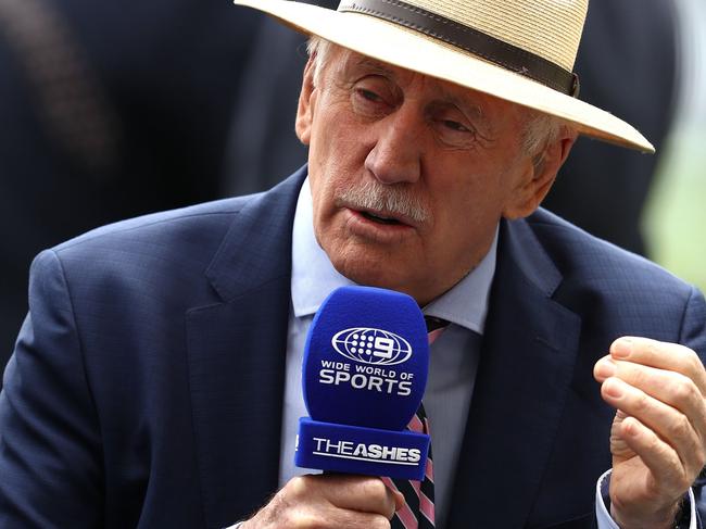 ADELAIDE, AUSTRALIA - DECEMBER 02:  Former Australian Captain Ian Chappell  commentates on during day one of the Second Test match during the 2017/18 Ashes Series between Australia and England at Adelaide Oval on December 2, 2017 in Adelaide, Australia.  (Photo by Ryan Pierse/Getty Images)