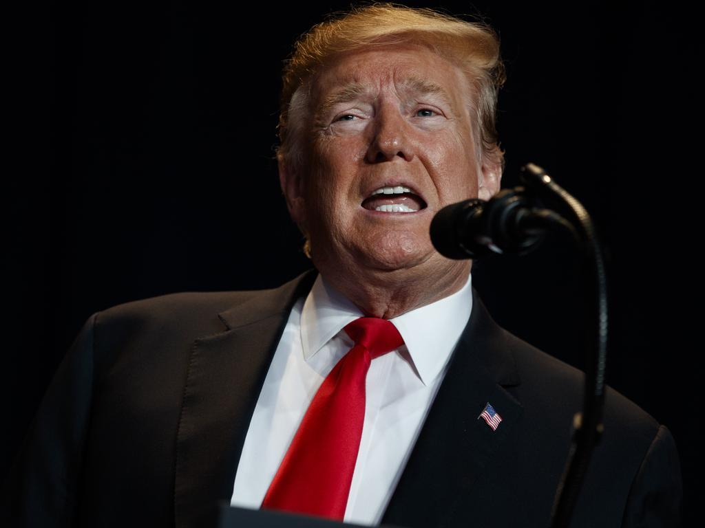 Donald Trump will hold his first campaign rally since November’s midterm elections in El Paso, Texas, on Monday. Picture: AP Photo/ Evan Vucci