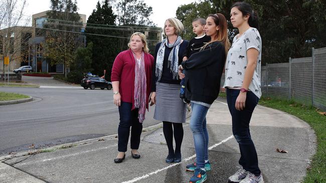 Nought to Five Early Childhood Centre staff Michelle Hensby, Lee Jenkinson, Christine McAlister and Miles, and Rebecca Bligh. Picture: Virginia Young