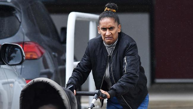 Graaf leaving court after her sentence. Picture: Patrick Woods