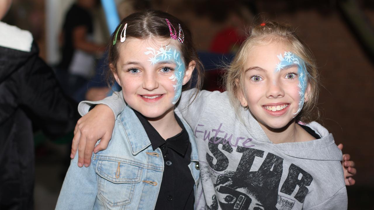 Chelsea Doorley and Aaliyah Palmer at the Stanthorpe Blue Light Disco on Friday, June 2.