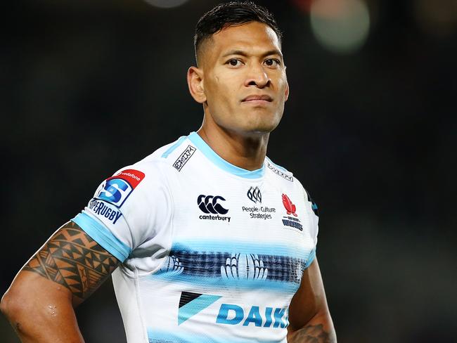 Israel Folau is fighting for this rugby career. Picture: Anthony Au-Yeung