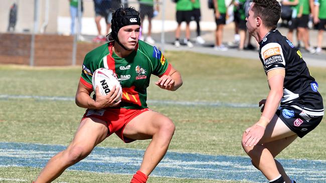 Wynnum player Kienan Tempest in Saturday’s Mal Meninga Cup semi-finals. Picture, John Gass