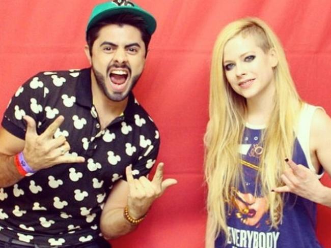 He’s pumped. Avril ... not so much.
